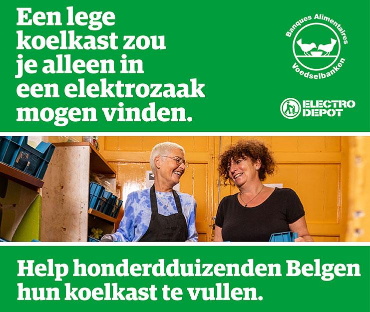 Vanaf 22 juli startte een sensibiliserings- en inzamelactie ten voordele van De Voedselbanken bij ELECTRO DEPOT.