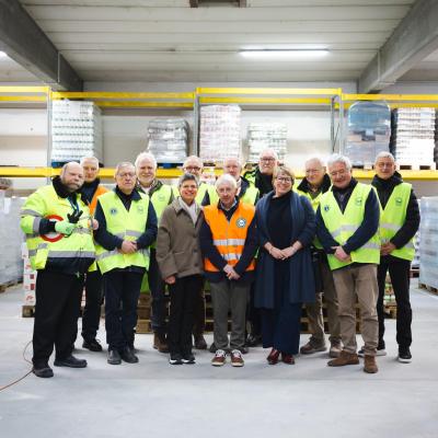 De Provinciale Voedselbank Antwerpen opent haar nieuw voedselplatform in Berchem